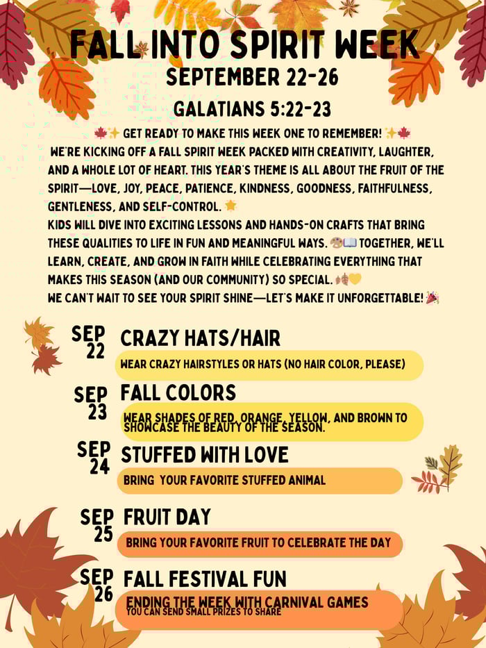 Fall Break activities