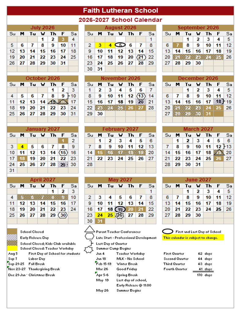 School Calendar 2026-27 png